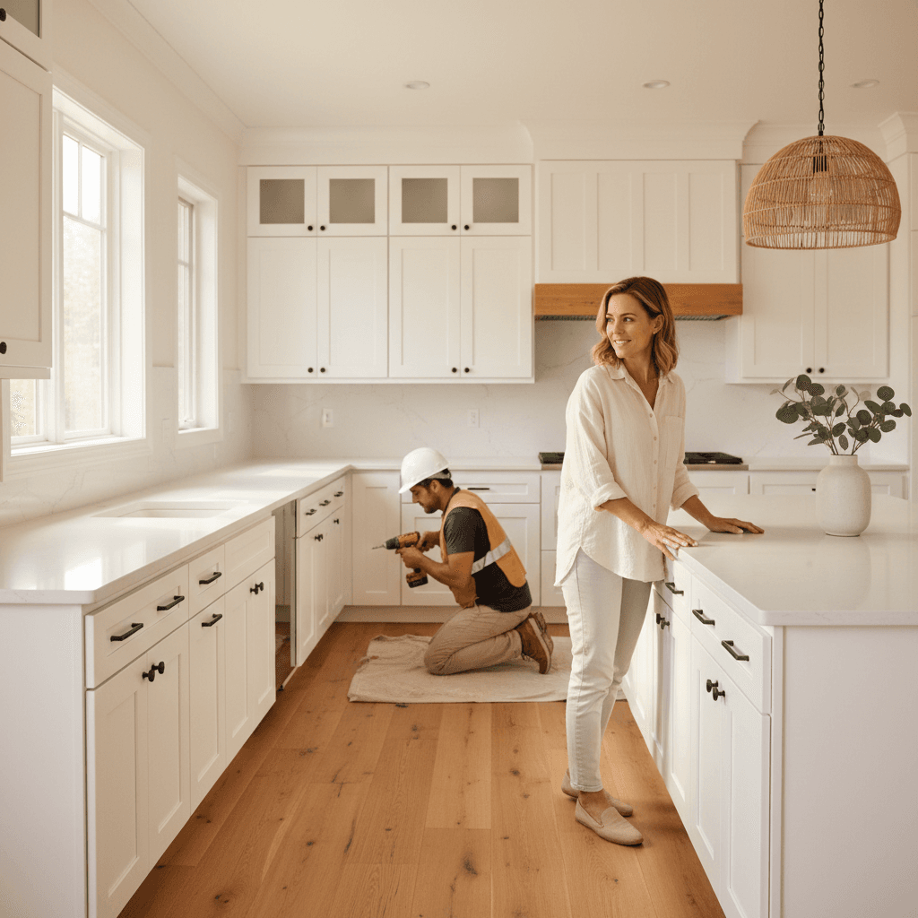 New kitchen cabinets and countertops